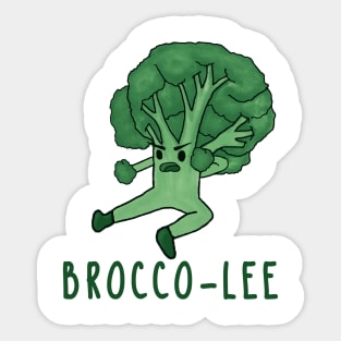 Brocco-lee | funny broccoli pun. Sticker